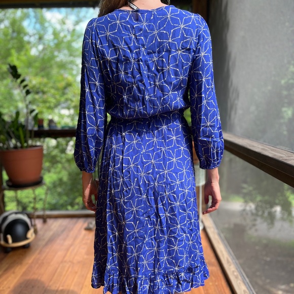 Tracy Reese Blue midi dress - Picture 1 of 3